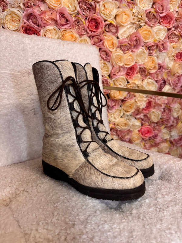 Kandahar Boots Alpina with Cowhide Beige