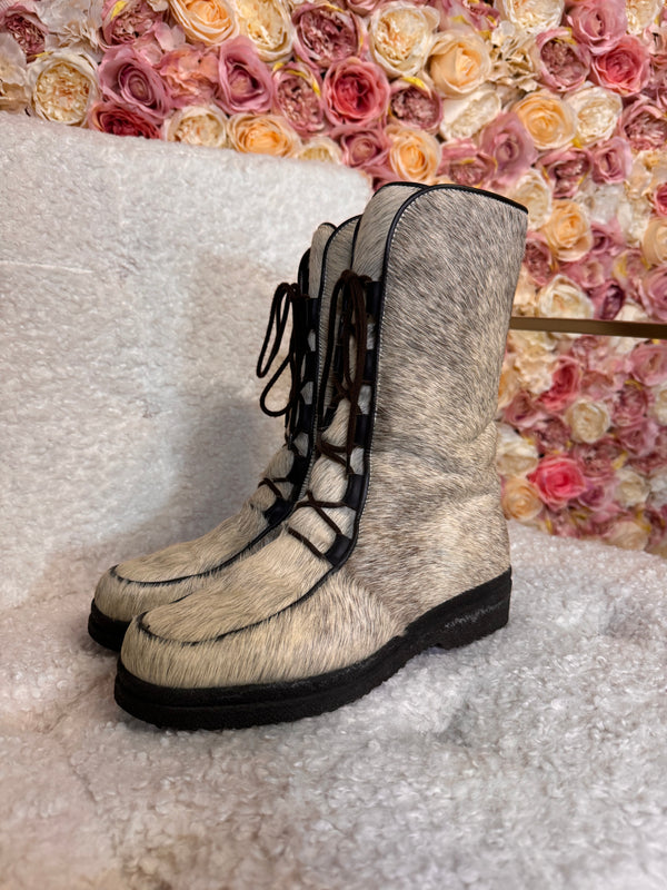 Kandahar Boots Alpina with Cowhide Beige