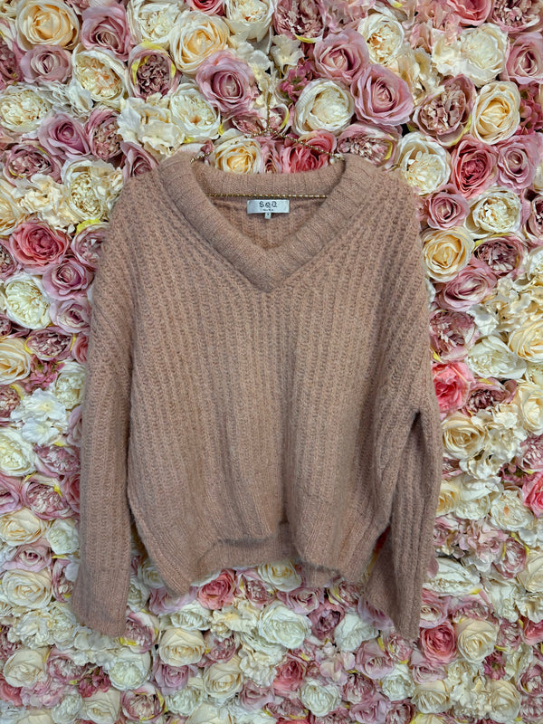 Sea Cuddly Sweater Light Pink