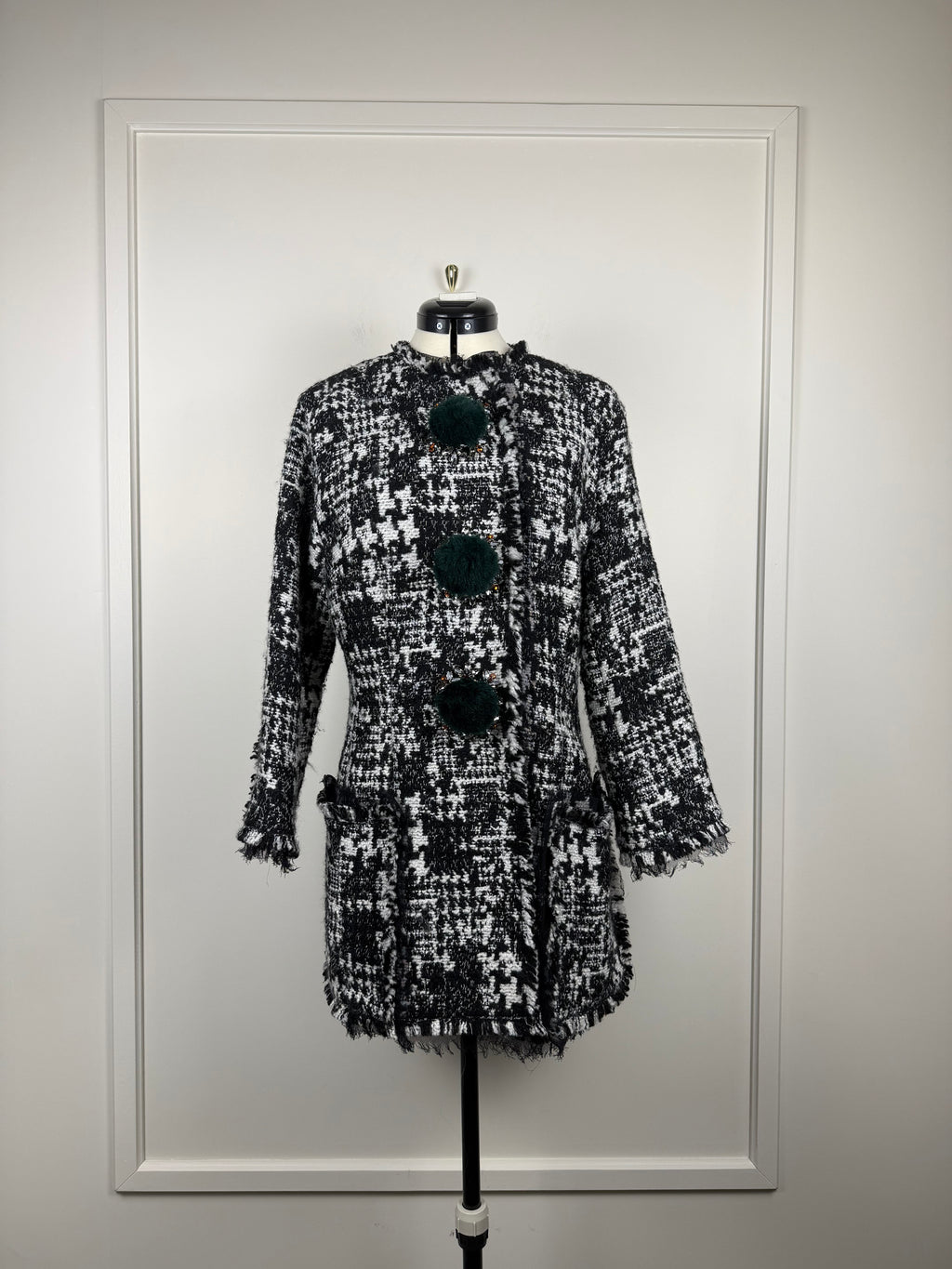 Dolce & Gabbana Jäcklein – Schwarz/Weiss – Gr. 42 DE (46 IT)