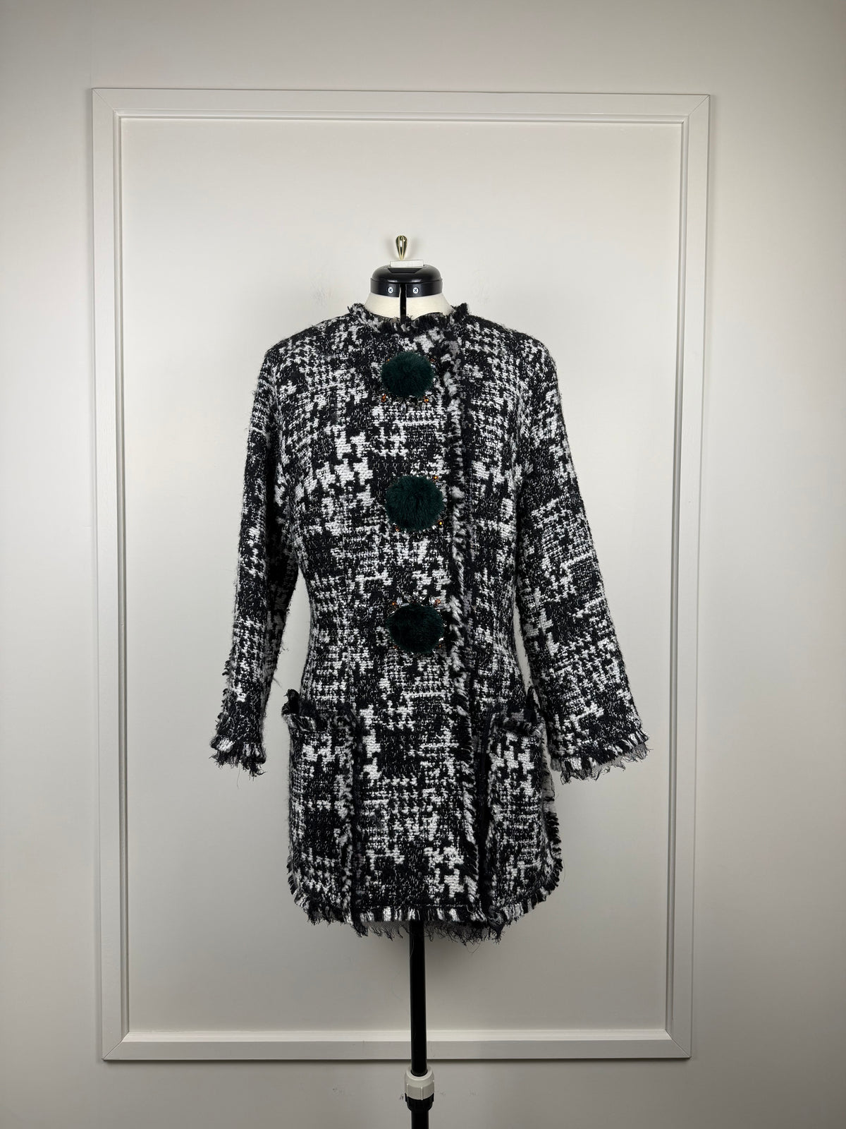 Dolce & Gabbana Jäcklein – Schwarz/Weiss – Gr. 42 DE (46 IT)