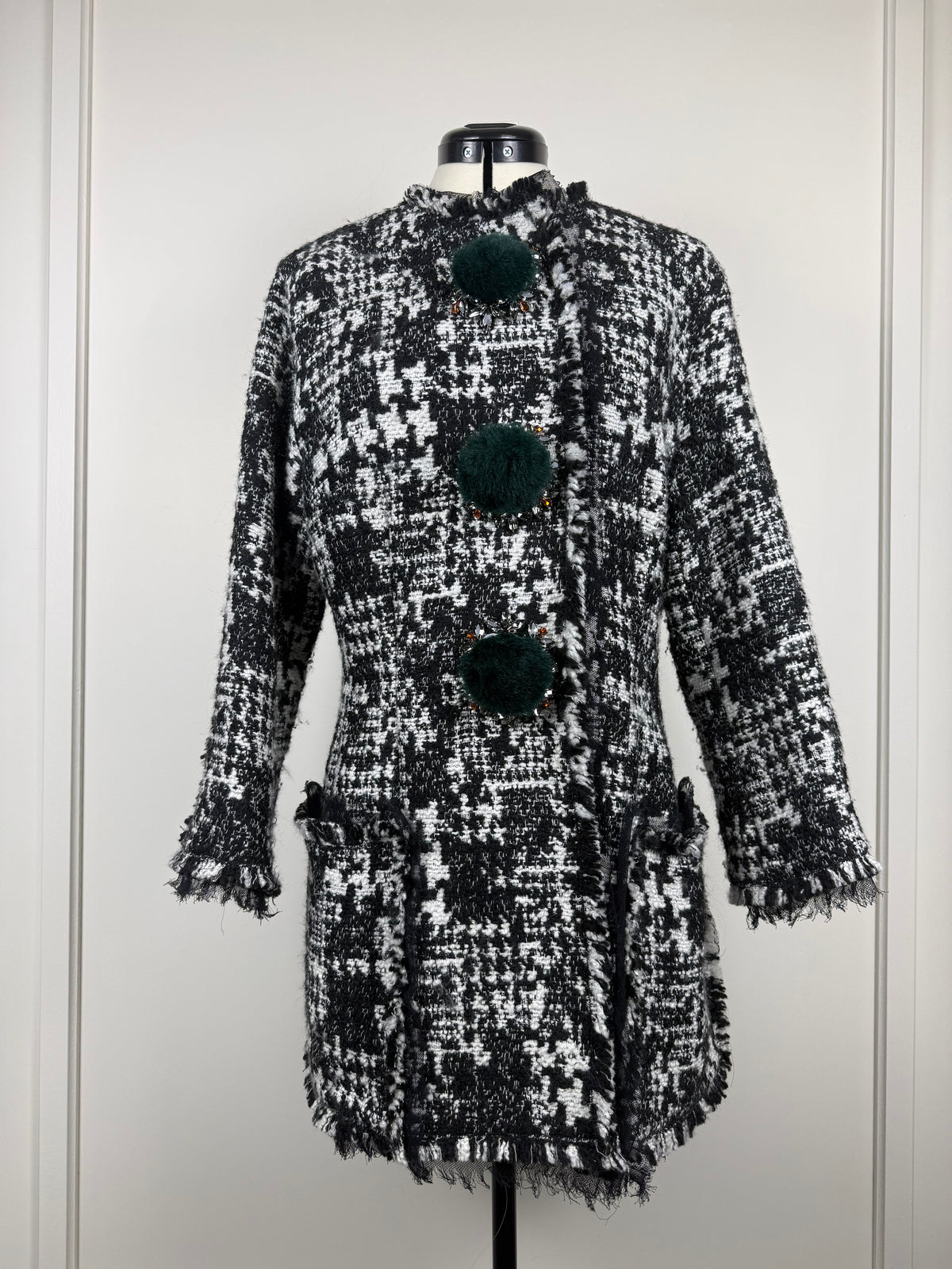 Dolce & Gabbana Jäcklein – Schwarz/Weiss – Gr. 42 DE (46 IT)