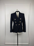 Balmain Tweed-Blazer – Blau – Gr. 36 DE (48 FR)