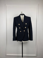 Balmain Tweed-Blazer – Blau – Gr. 36 DE (48 FR)