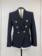 Balmain Tweed-Blazer – Blau – Gr. 36 DE (48 FR)