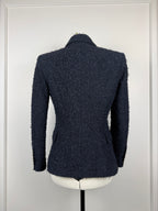 Balmain Tweed-Blazer – Blau – Gr. 36 DE (48 FR)