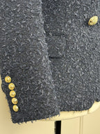 Balmain Tweed-Blazer – Blau – Gr. 36 DE (48 FR)