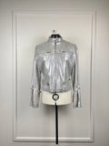 Nicowa Lederjacke – Silber – Gr. 34 DE (38 IT)