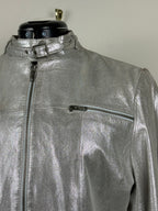 Nicowa Lederjacke – Silber – Gr. 34 DE (38 IT)
