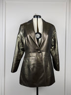 Alexa Chung Blazer – Schwarz/Gold – Gr. 40 DE (UK 12)