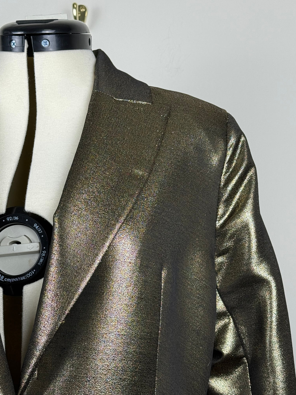 Alexa Chung Blazer – Schwarz/Gold – Gr. 40 DE (UK 12)