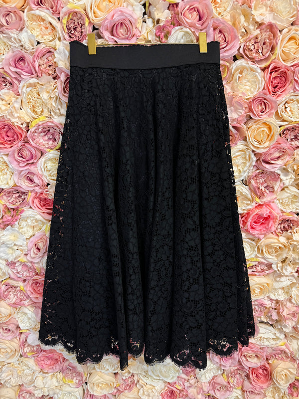 Dolce & Gabbana Lace Skirt Black