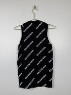 Balenciaga Kurzarm-Top – Schwarz – Gr. L