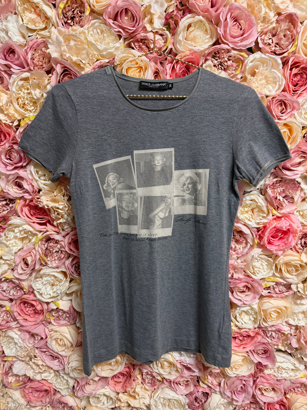 Dolce & Gabbana "Marilyn Monroe" T-Shirt Grey