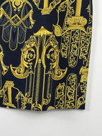 Versace Jupe – Schwarz/Gelb – Gr. 42 DE (46 IT)