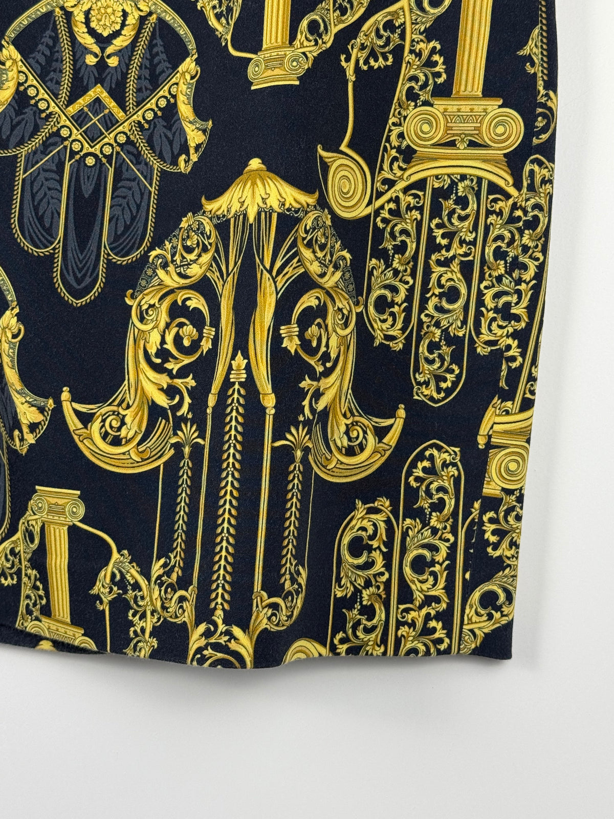 Versace Jupe – Schwarz/Gelb – Gr. 42 DE (46 IT)