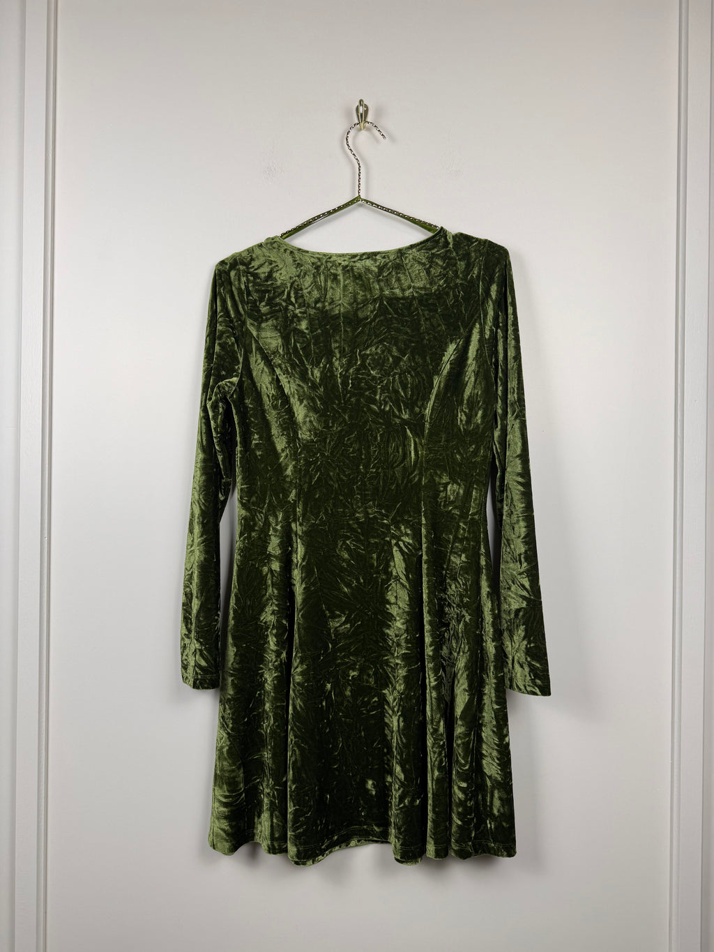 Little Lies Sweet Jane Samtkleid – Grün – Gr. 38 EU (UK 10)
