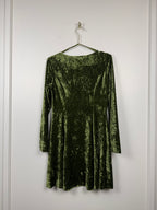 Little Lies Sweet Jane Samtkleid – Grün – Gr. 38 EU (UK 10)