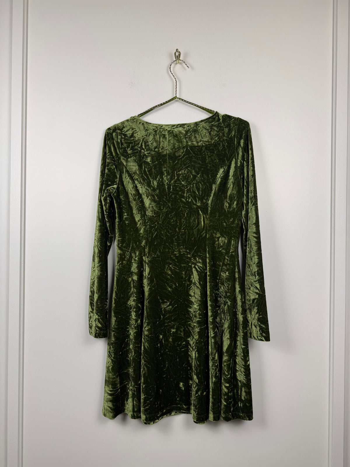 Little Lies Sweet Jane Samtkleid – Grün – Gr. 38 EU (UK 10)