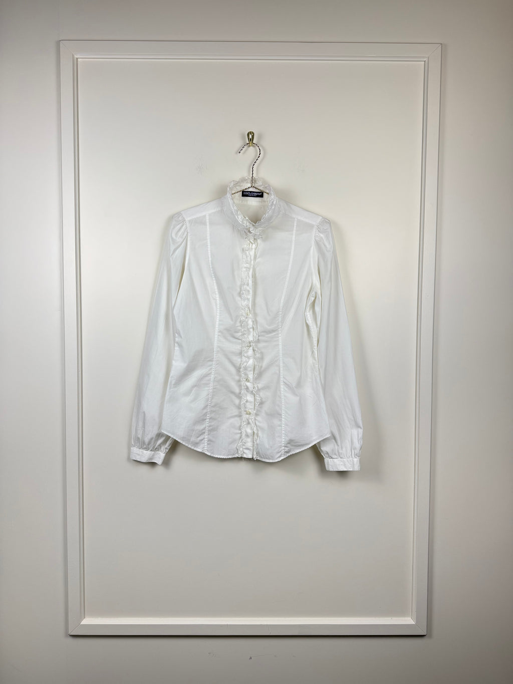 Dolce & Gabbana Spitzenhemd – Weiss
