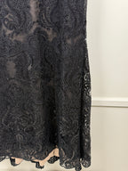 Marchesa Notte Paillettenkleid – Schwarz – Gr. L (US 12)
