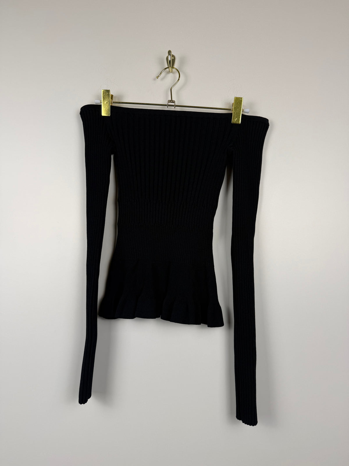 Altuzarra Langarm-Top – Schwarz – Gr. 34 DE