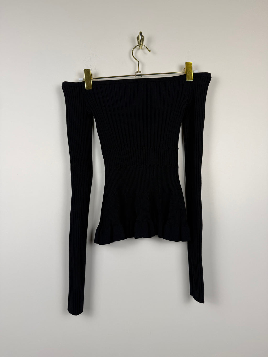 Altuzarra Langarm-Top – Schwarz – Gr. 34 DE