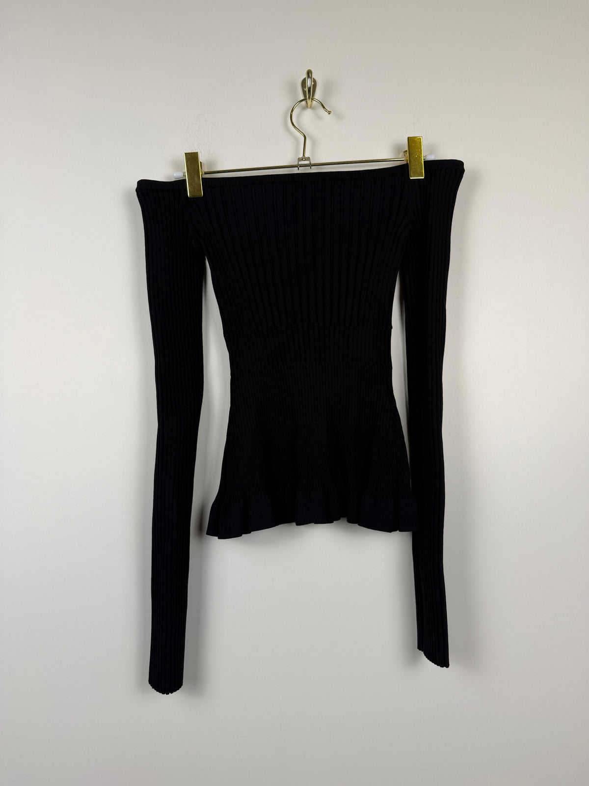 Altuzarra Langarm-Top – Schwarz – Gr. 34 DE