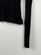 Altuzarra Langarm-Top – Schwarz – Gr. 34 DE