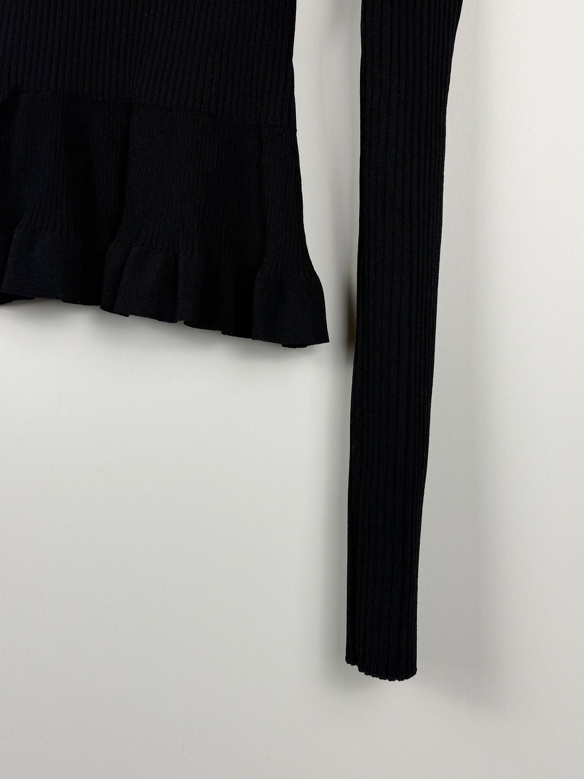 Altuzarra Langarm-Top – Schwarz – Gr. 34 DE