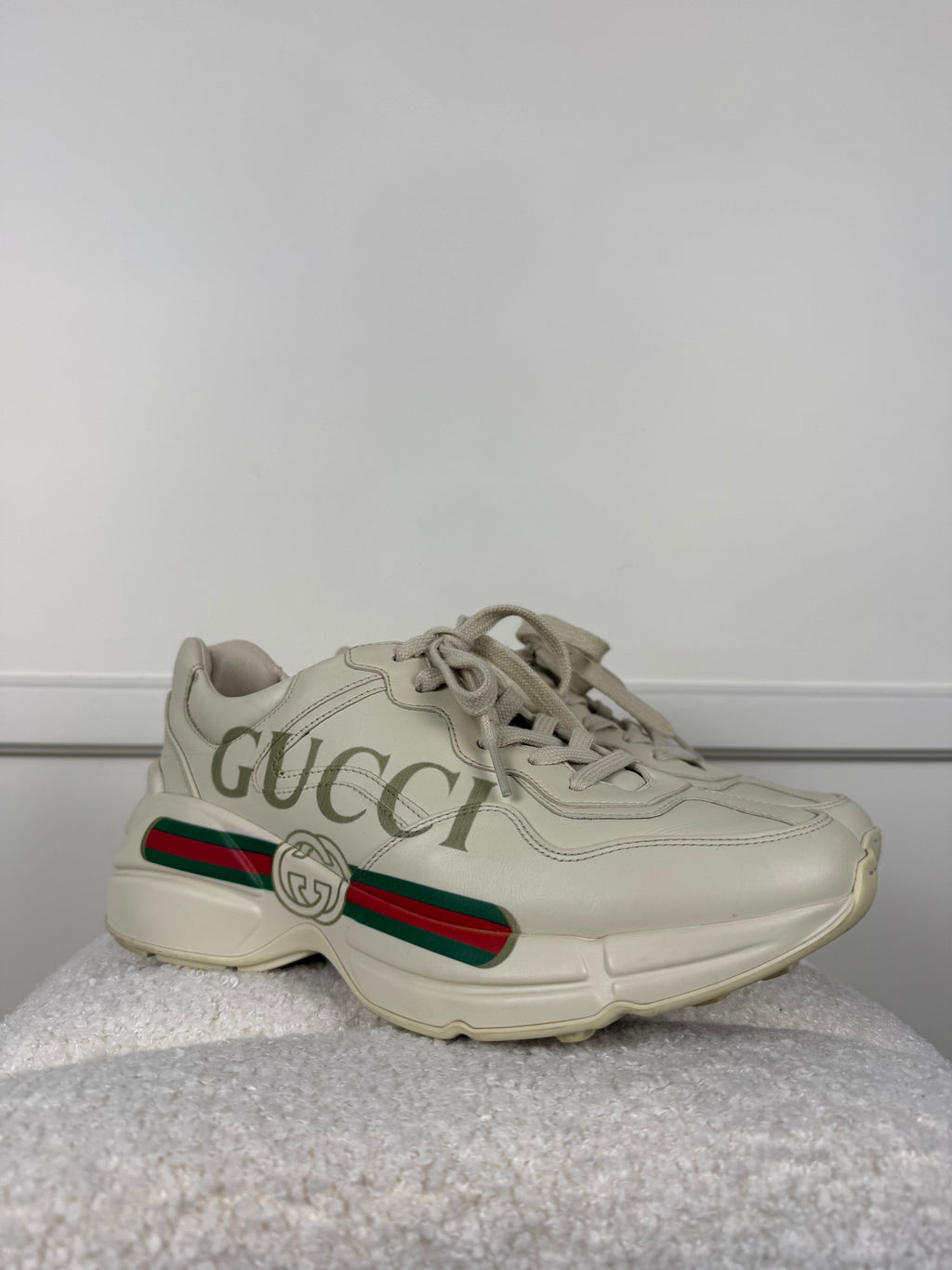 Gucci Rython Sneakers – Beige – Gr. 39 EU