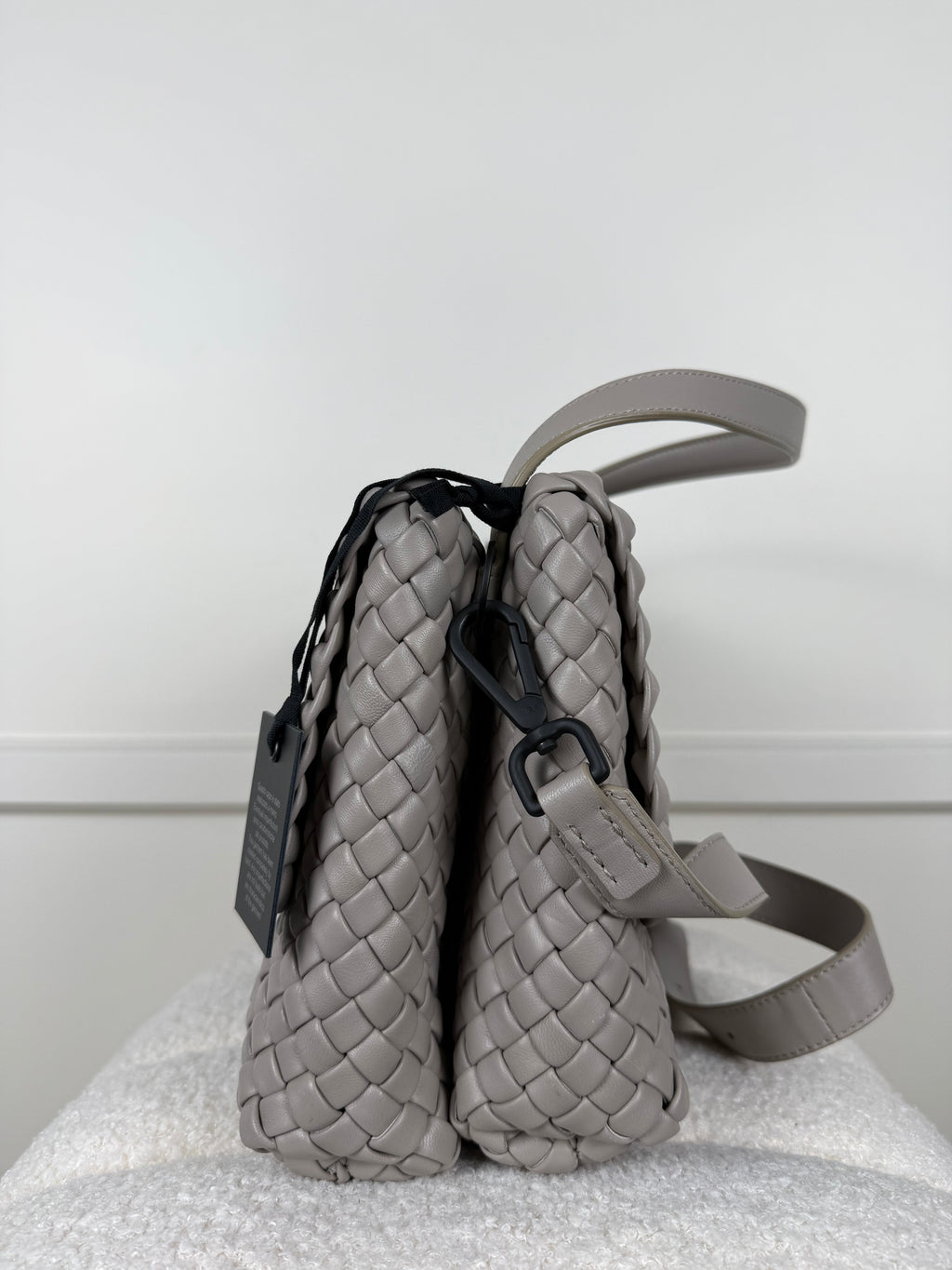 Falorni Geflochtene Ledertasche – Taupe