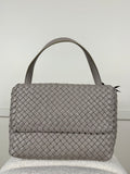 Falorni Geflochtene Ledertasche – Taupe