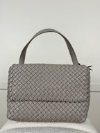 Falorni Geflochtene Ledertasche – Taupe