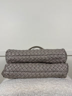 Falorni Geflochtene Ledertasche – Taupe