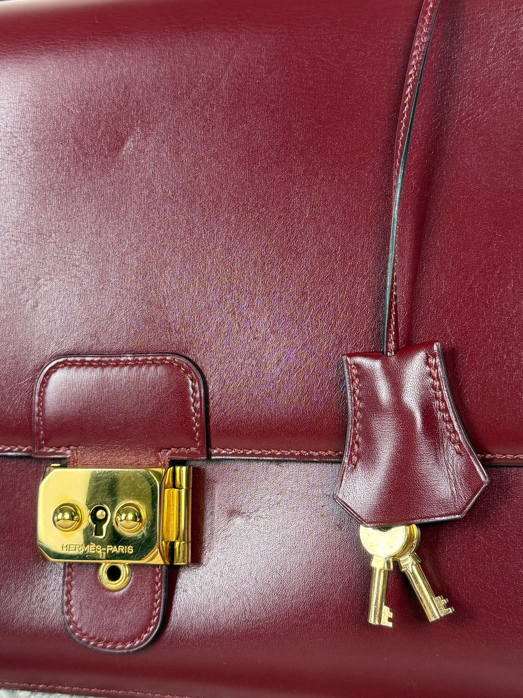 Hermès Vintage Dépêches Tasche – Bordeaux