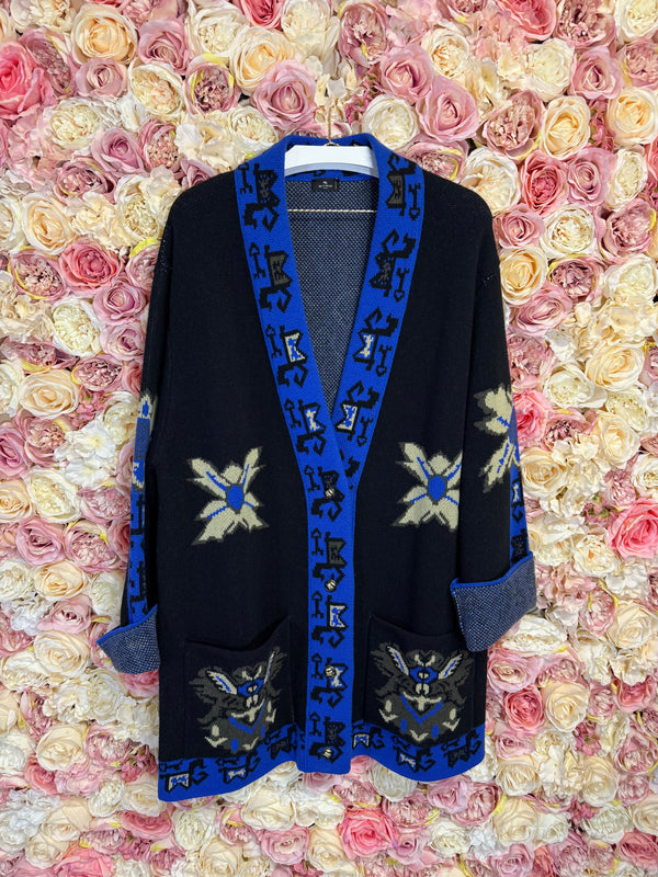 Etro Wool Jacket Black Multi