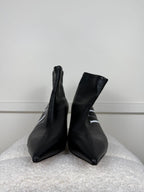 Valentino VLTN Leder-Stiefeletten – Schwarz – Gr. 38 EU