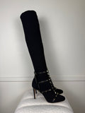Valentino Stiefel – Schwarz mit Nieten – Gr. 38 EU