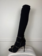 Valentino Stiefel – Schwarz mit Nieten – Gr. 38 EU
