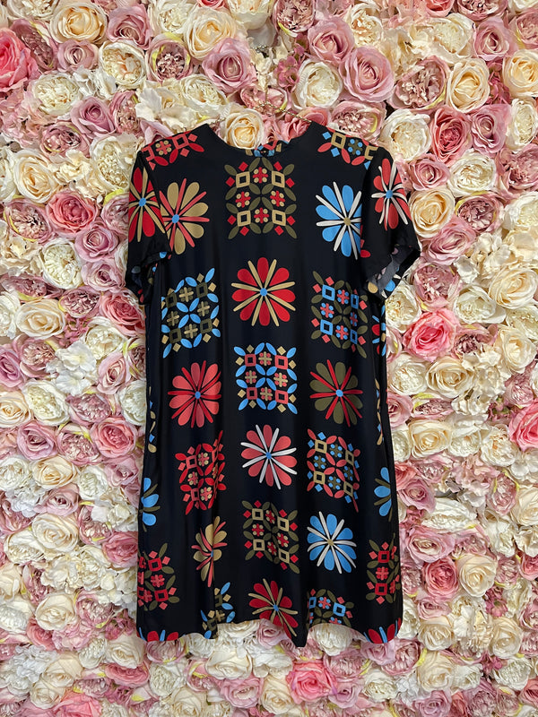 La Double J Dress Black Multi Sz. L