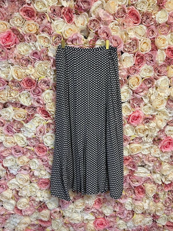 Rixo London Skirt Black White Sz. L