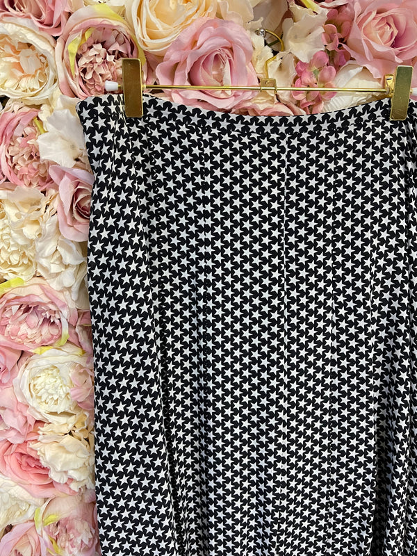Rixo London Skirt Black White Sz. L