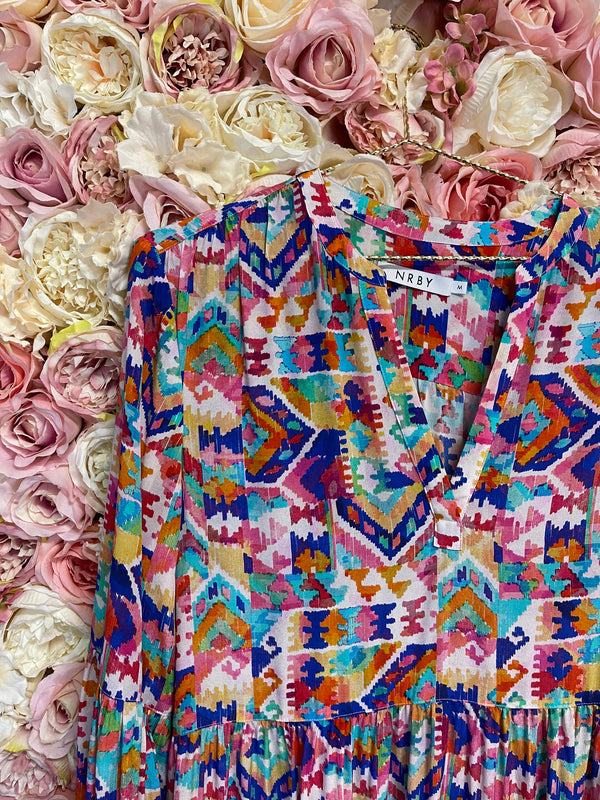 NRBY Long Dress Multi Sz. M