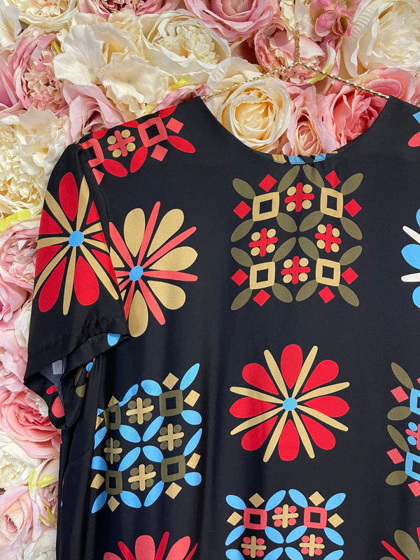 La Double J Dress Black Multi Sz. L