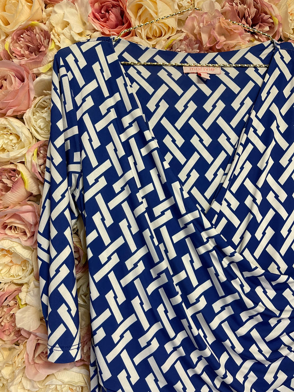 Marivie Jumpsuit Blue White Sz. L
