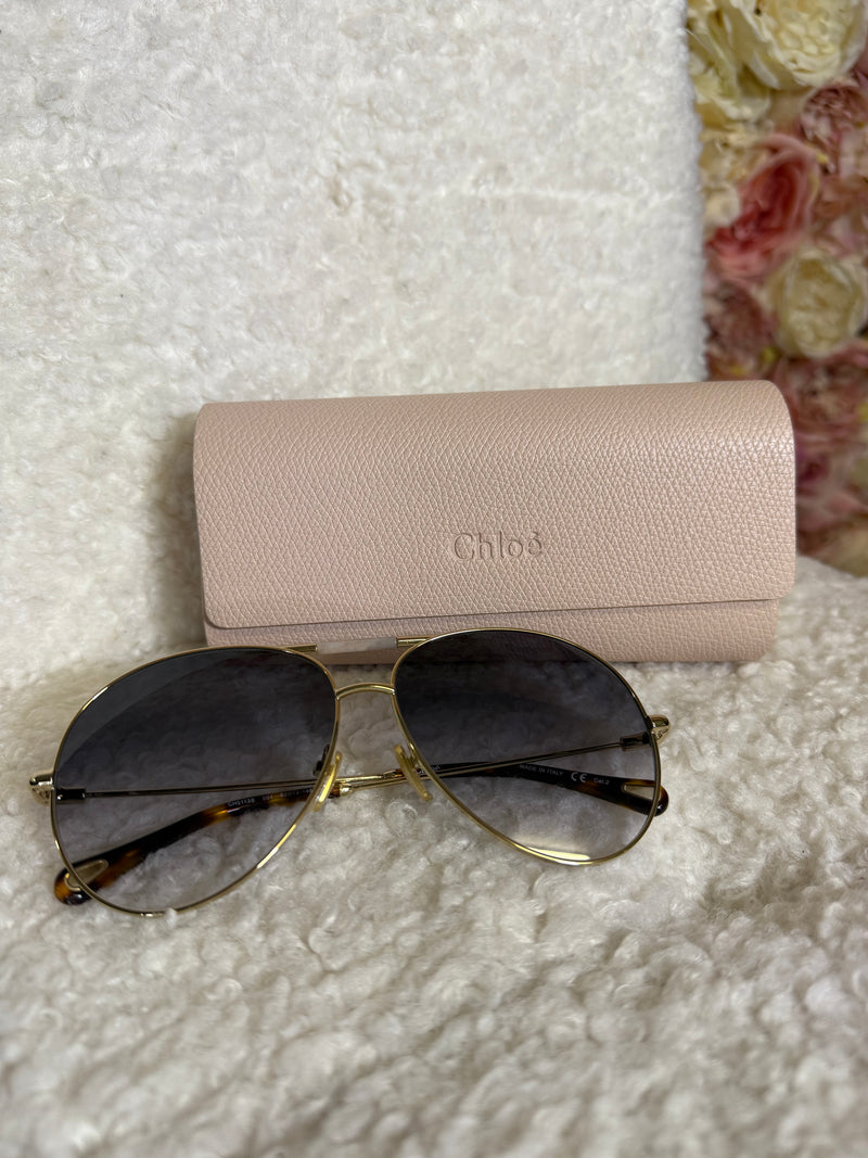 Chloé CH0113S 001 Sunglasses Gold