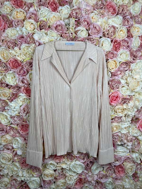 Sovaye Blouse & Pants Set Nude Sz. M