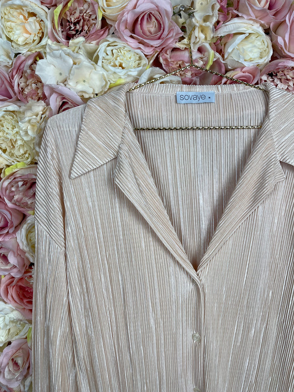 Sovaye Blouse & Pants Set Nude Sz. M