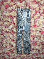 Etro Viscose Pants White Blue Sz. 34 DE